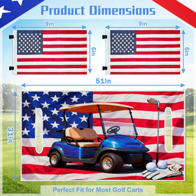 YOKYHOM embroidered American flag 6x9 for crisp display