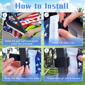 YOKYHOM reinforced embroidery keeps flags upright for a crisp display.