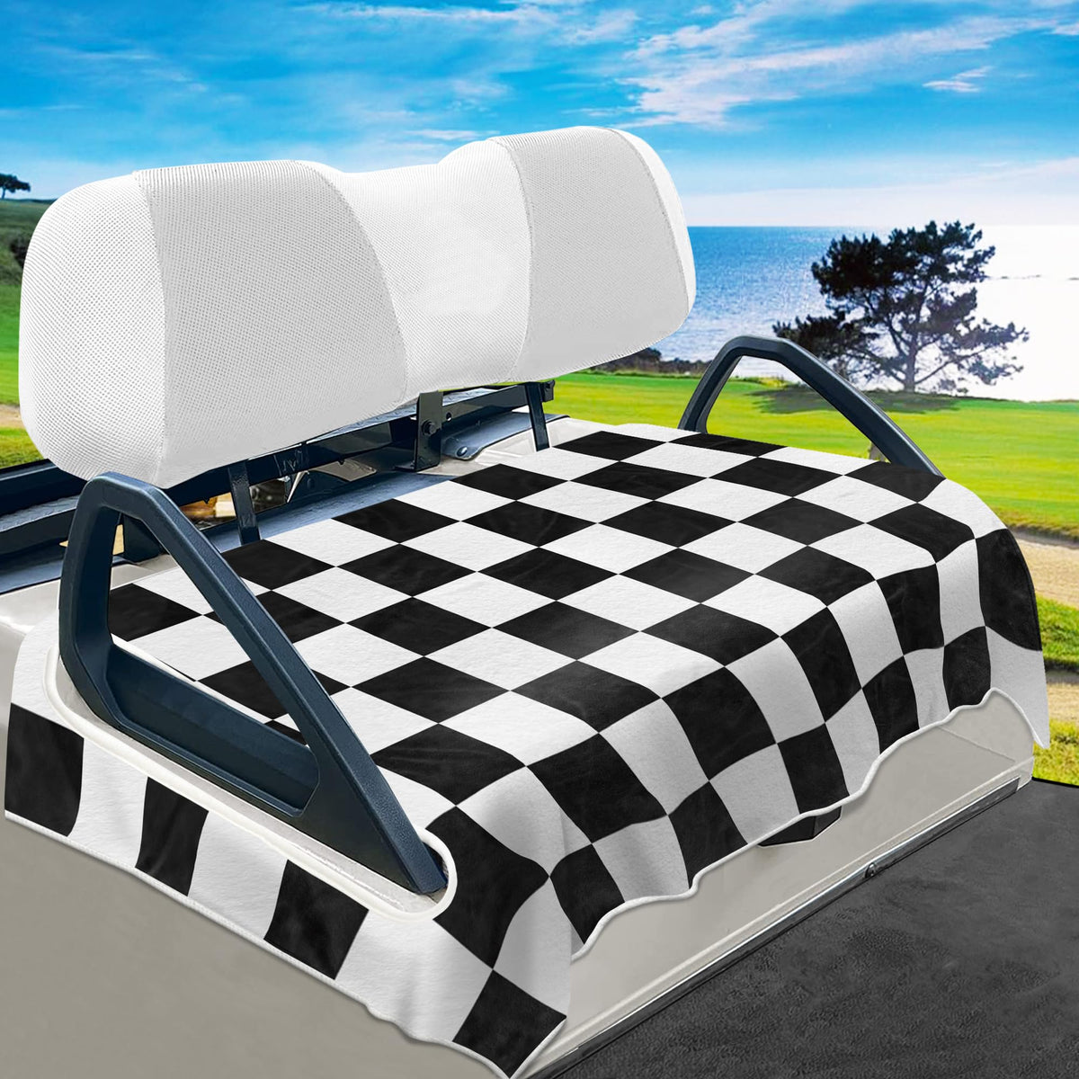 YOKYHOM golf cart seat cover for 2-4 passenger carts provides universal protection