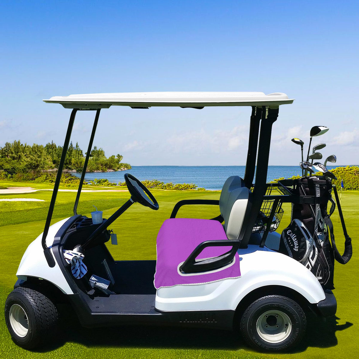 YOKYHOM violet seat cover makes a thoughtful gift for golfers.