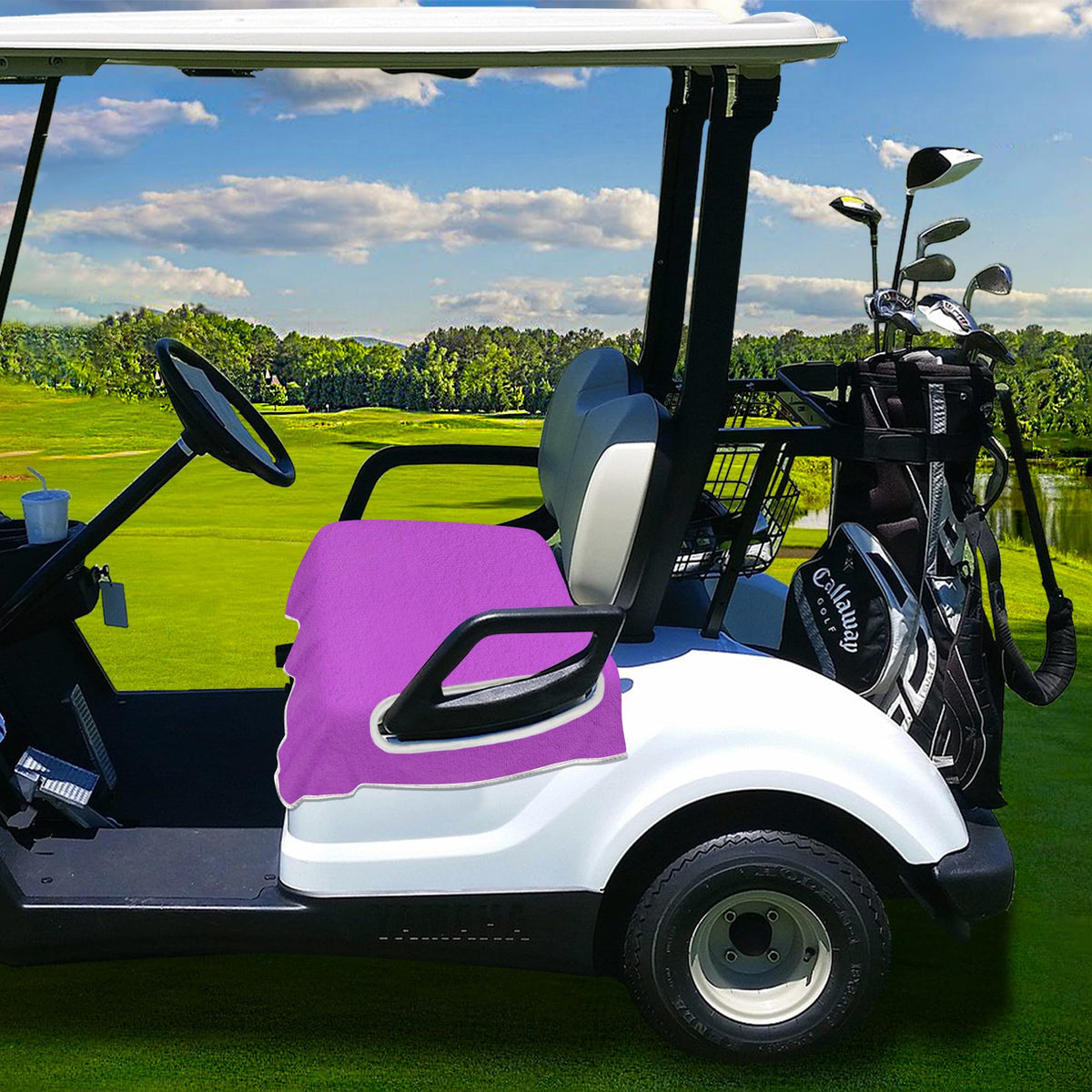 YOKYHOM violet seat cover is machine washable for long-lasting use.