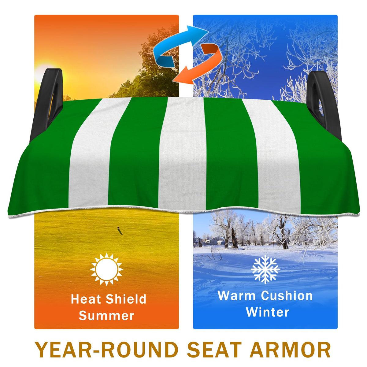 YOKYHOM golf cart seat cover all-season comfort for year-round use