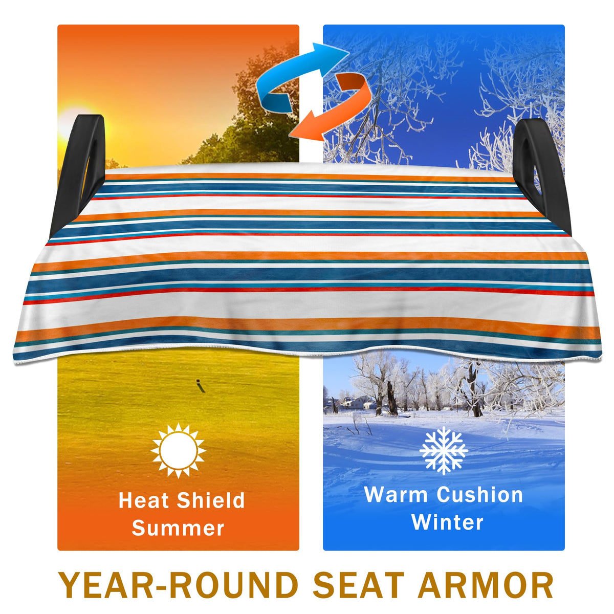 YOKYHOM all-season seat cover keeps seats cool and warm across seasons