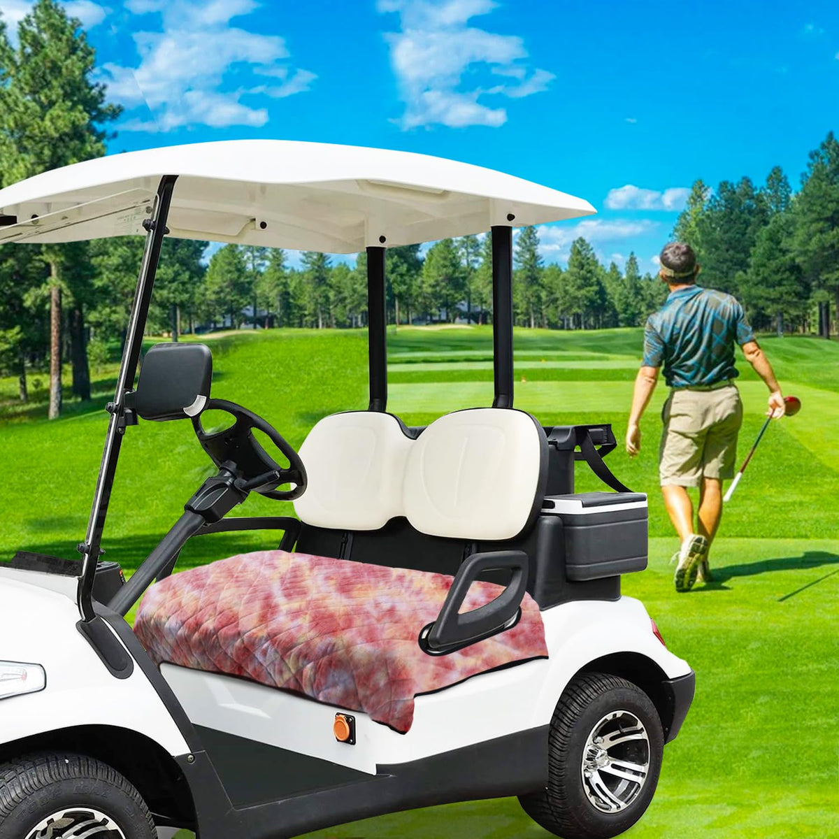YOKYHOM vibrant red color enhances your golf cart interior style