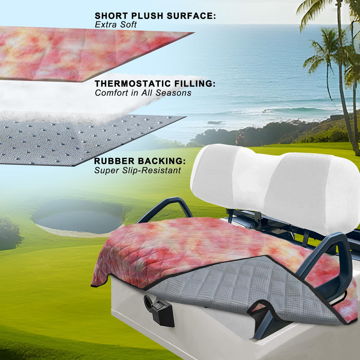 YOKYHOM plush velvet surface provides soft, skin-friendly comfort on every ride