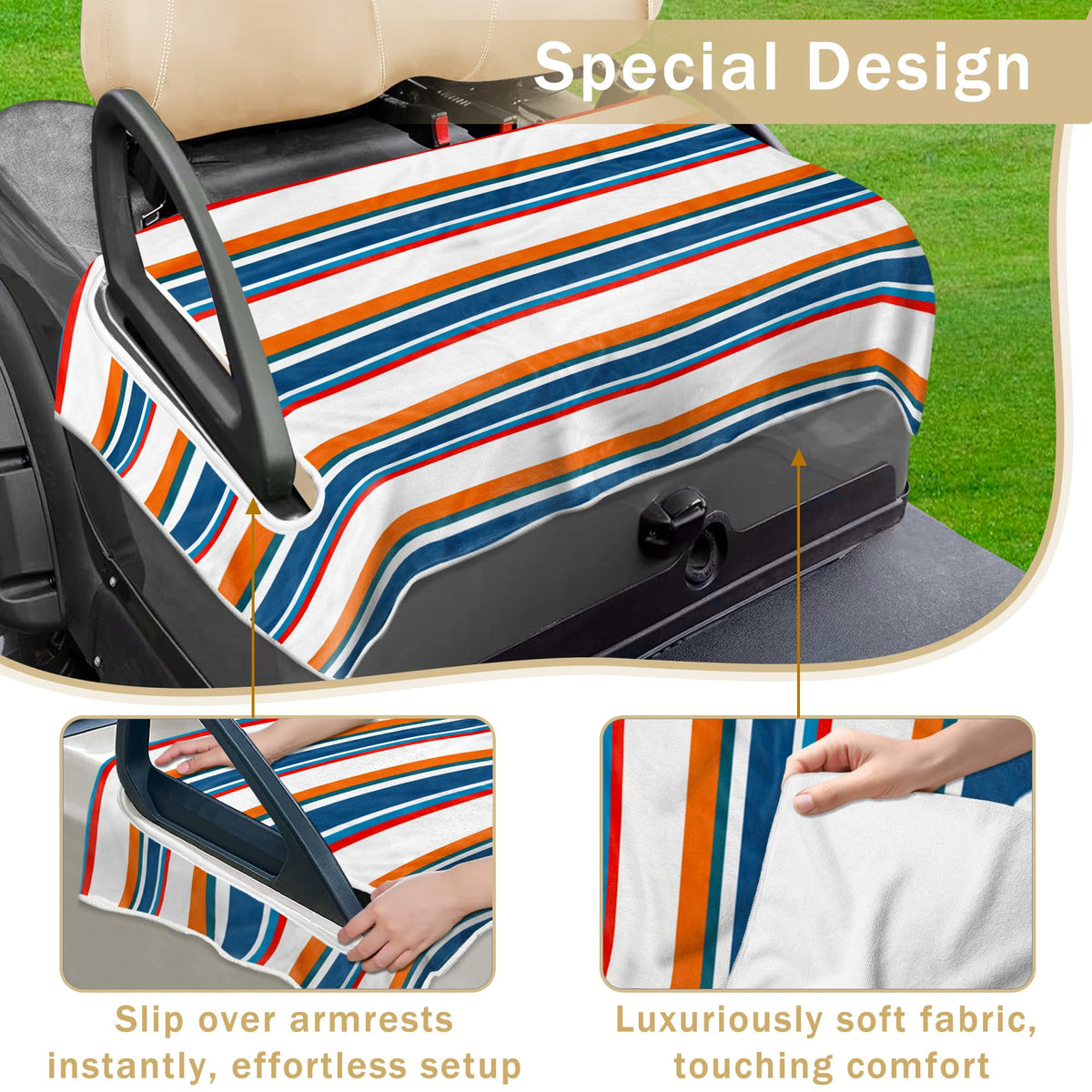 YOKYHOM microfiber seat cover provides soft touch and durability