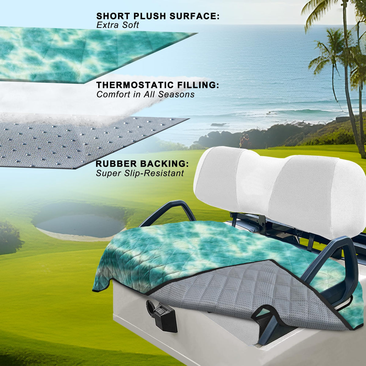 YOKYHOM thick short plush seat cover delivers soft comfort and warmth.
