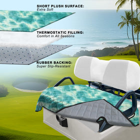 YOKYHOM thick short plush seat cover delivers soft comfort and warmth.