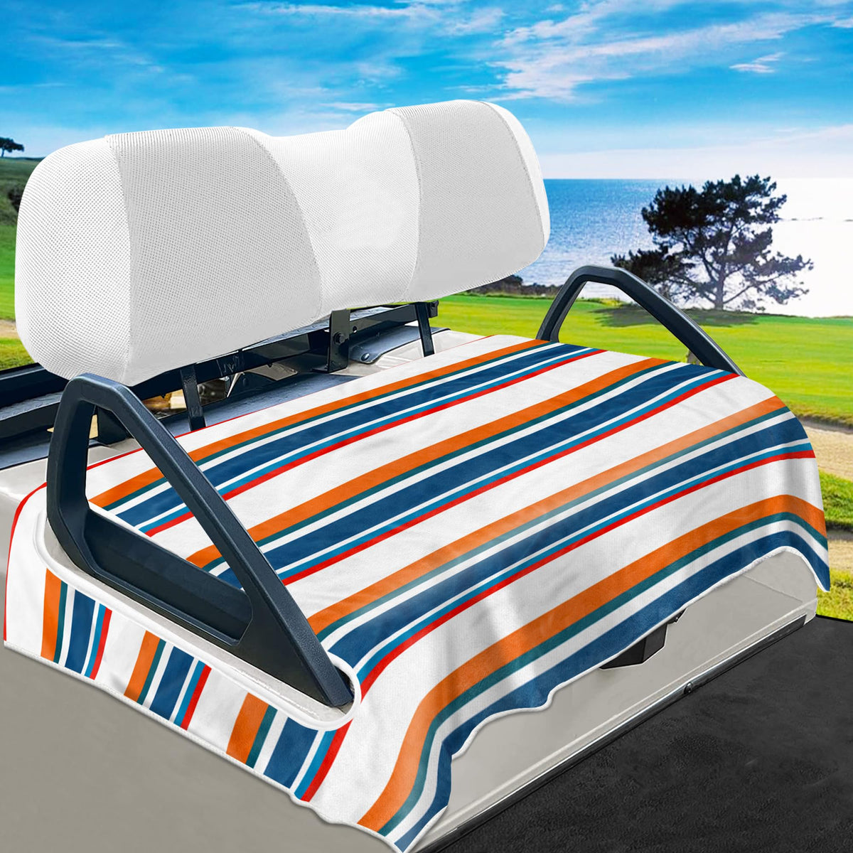 YOKYHOM universal-fit golf cart seat cover for 2-seater carts, protects seats