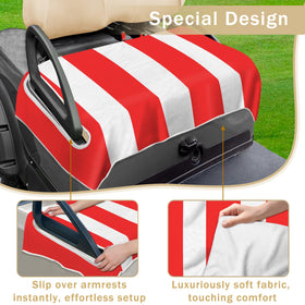 YOKYHOM golf cart seat cover universal fit 51x31 ensures quick, tool-free installation.