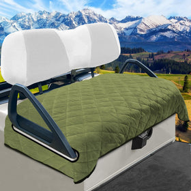 YOKYHOM golf cart seat cover with universal fit for EZGO, Yamaha, and Club Car, enhancing ride comfort
