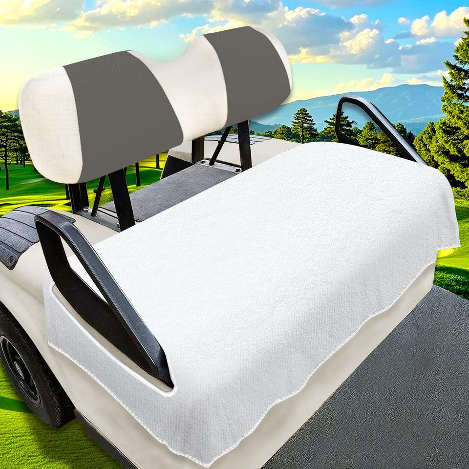YOKYHOM golf cart seat cover fit EZGO/Yamaha/Club Car, protecting seats from wear.