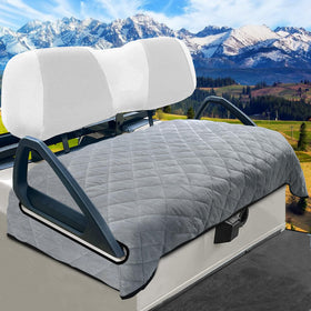 YOKYHOM golf cart seat covers with thick plush top for all-season comfort.