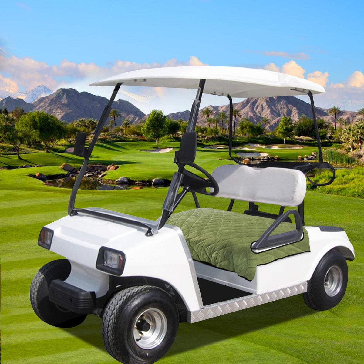 YOKYHOM grass green seat cover offers a stylish, professional look
