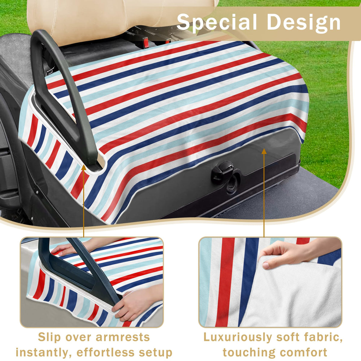 YOKYHOM microfiber blanket seat cover highlights soft touch and easy care