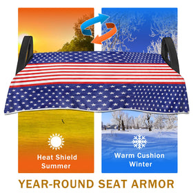 YOKYHOM microfiber seat cover feels plush and comfortable.