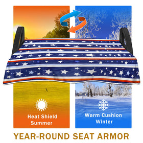 YOKYHOM universal-fit seat cover with armrest holes for quick installation.