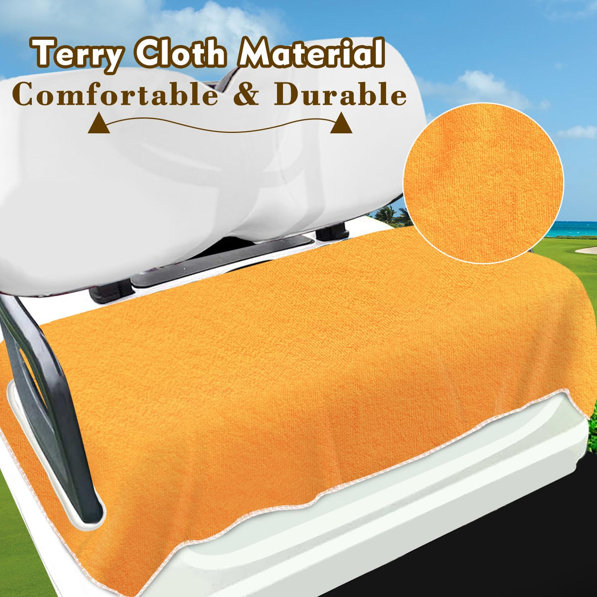 YOKYHOM microfiber seat towel prevents stickiness by absorbing moisture on hot days.