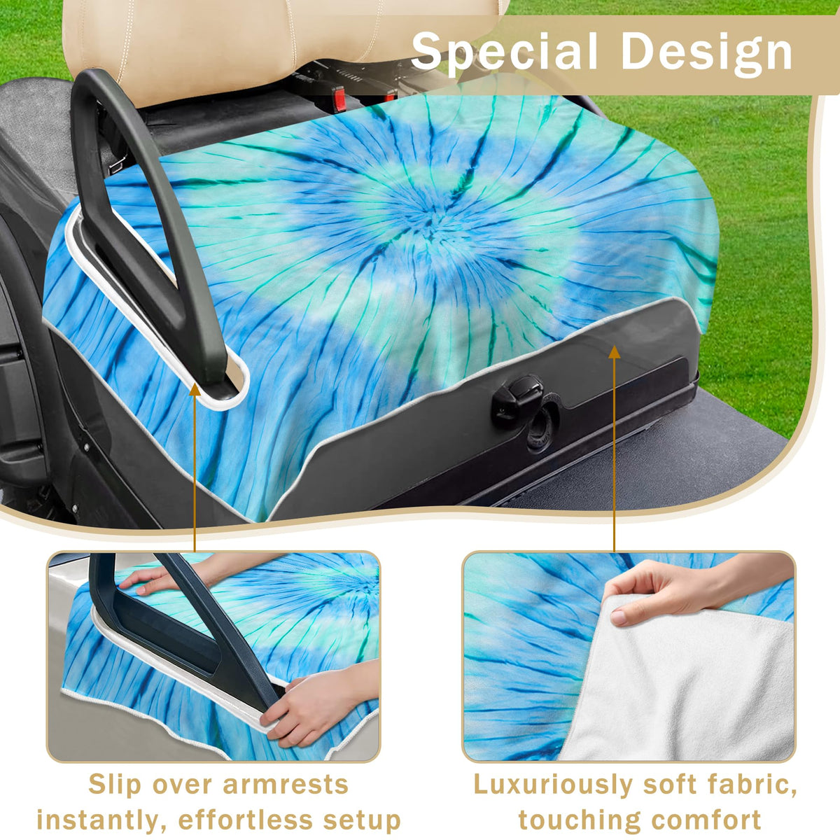 YOKYHOM soft-microfiber-blanket for golf carts delivers velvety touch and durability.