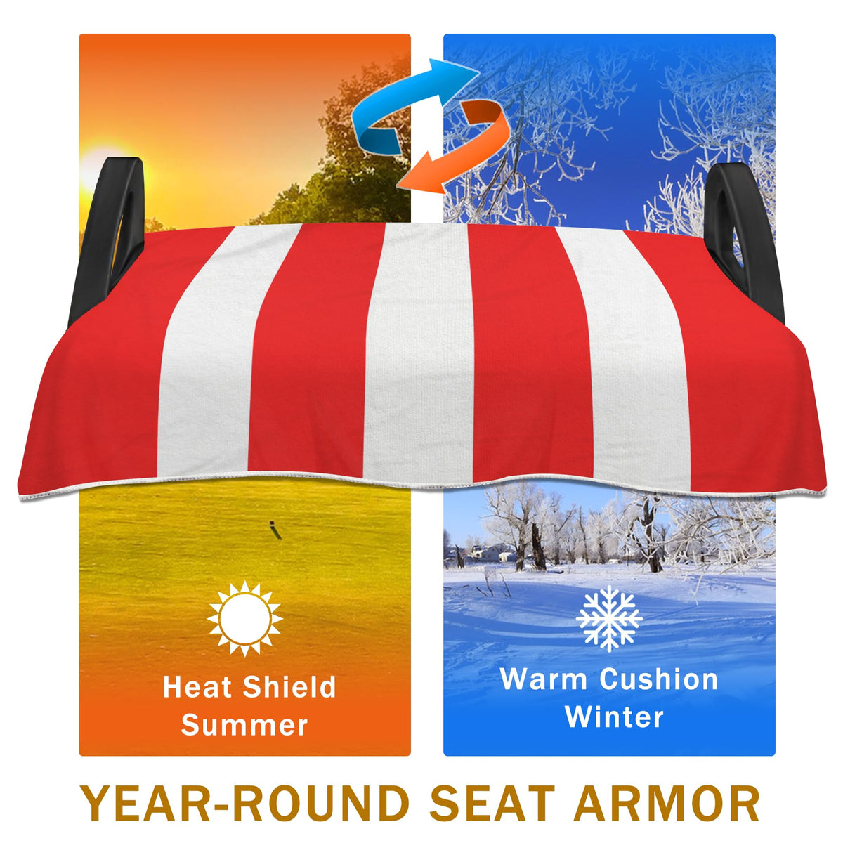 YOKYHOM microfiber velvet feel seat cover offers soft comfort and durable use.