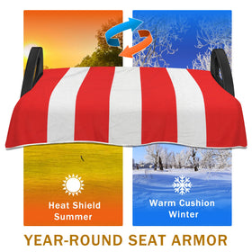 YOKYHOM microfiber velvet feel seat cover offers soft comfort and durable use.