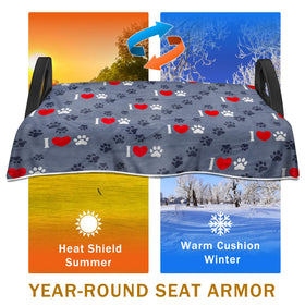 YOKYHOM striped pattern seat mat adds durable style to cart interiors