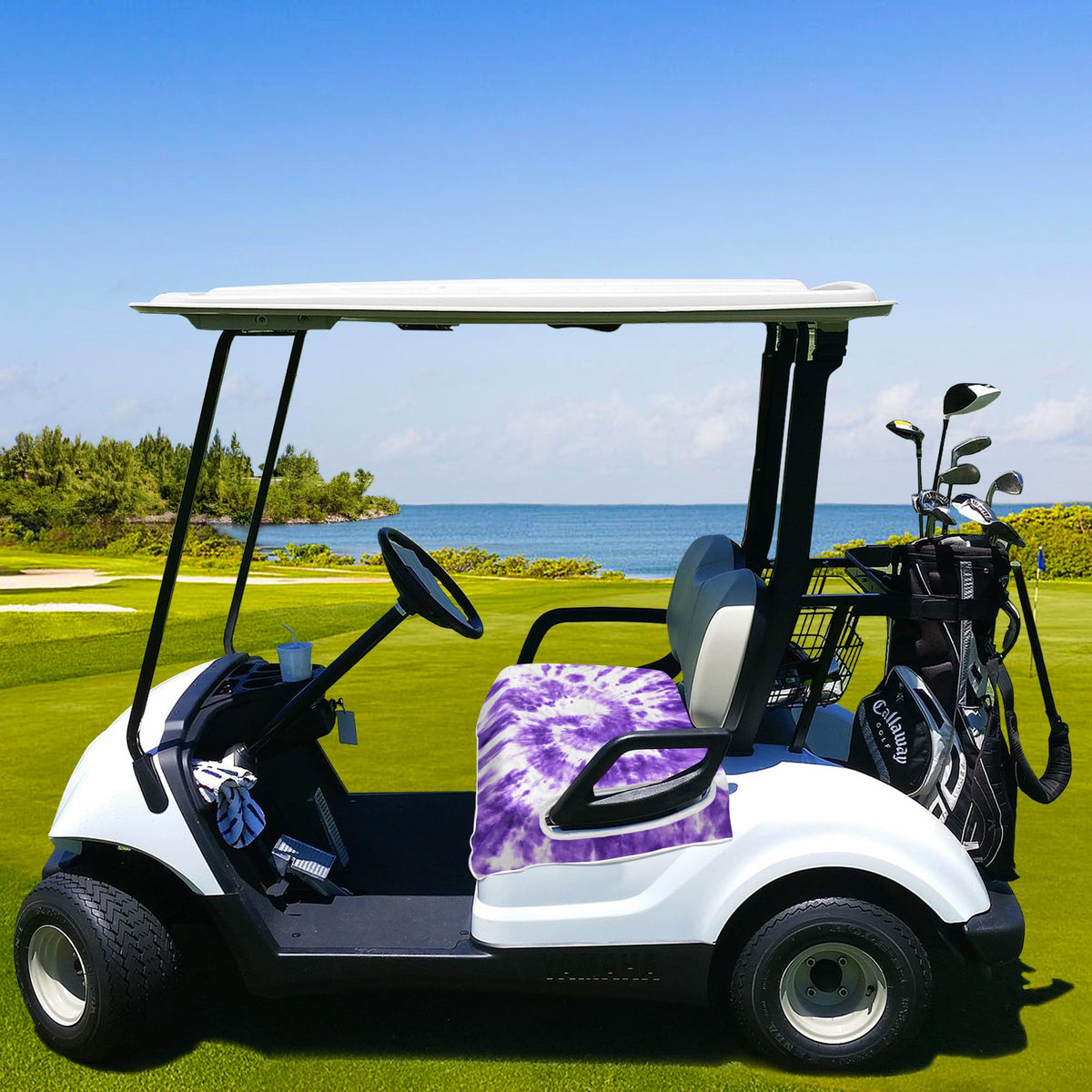 YOKYHOM stylish golf cart decor adds color while protecting seats.