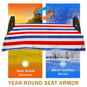 YOKYHOM universal all-season blanket keeps seats comfortable in any temperature.