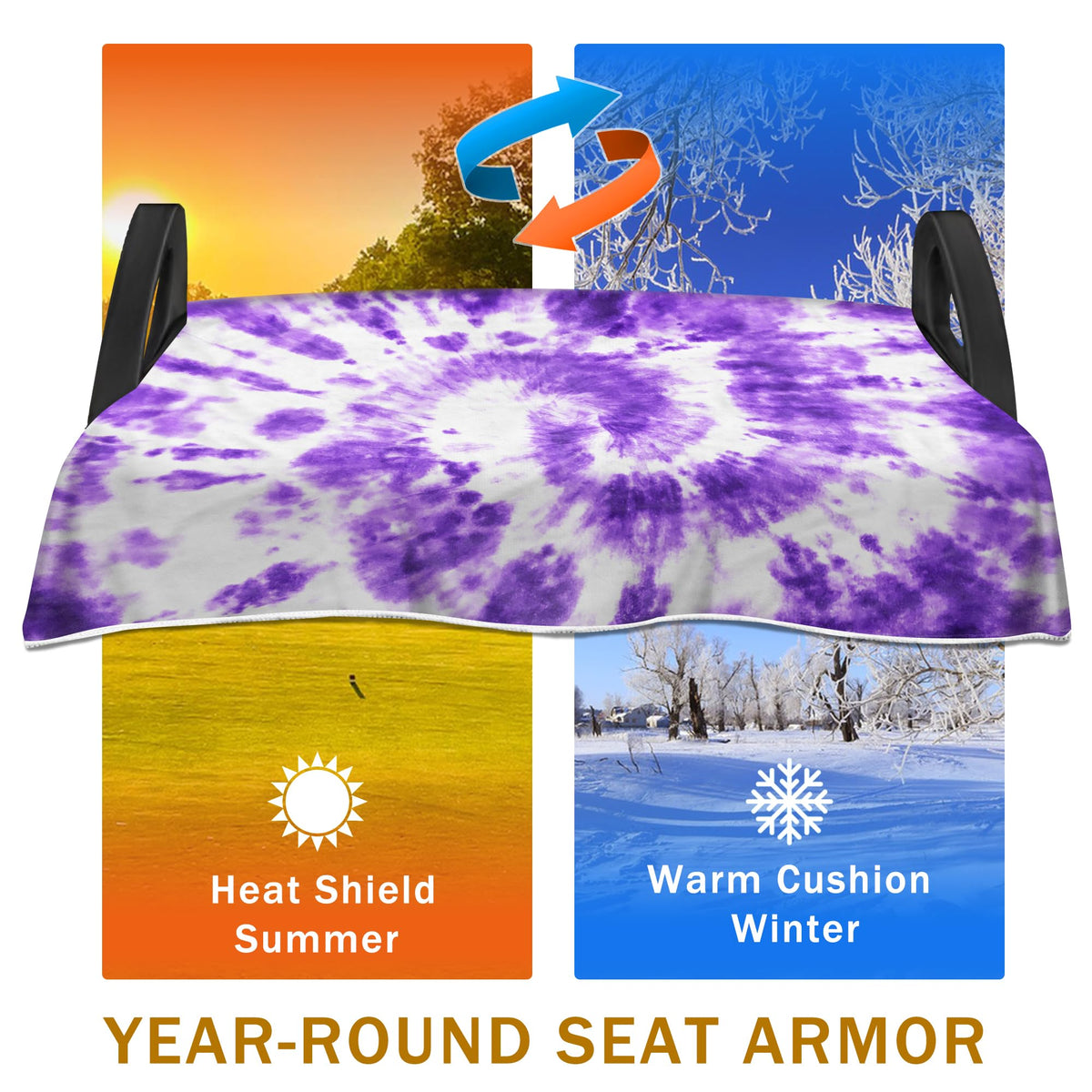 YOKYHOM universal 2-seat cart fit keeps seats cozy across models.