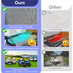 YOKYHOM universal fit suits EZGO, Yamaha, Club Car and more.