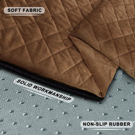 YOKYHOM universal-fit seat cover demonstrates simple 30-second installation.