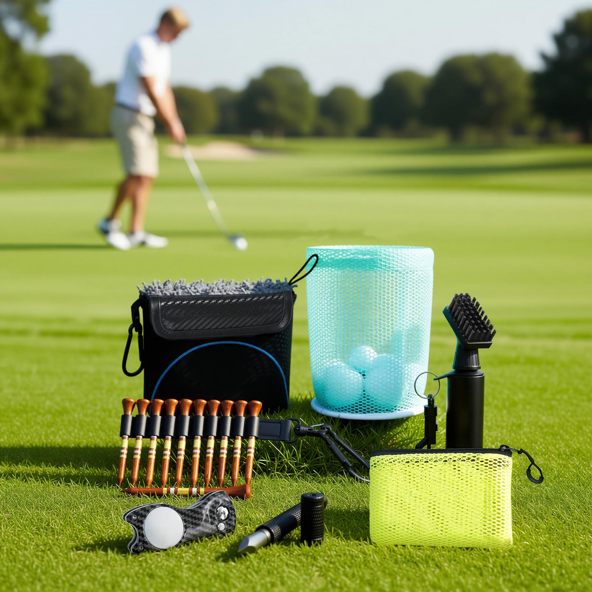 YOLIBON ball cleaning bag clears dirt and dries balls without scratches
