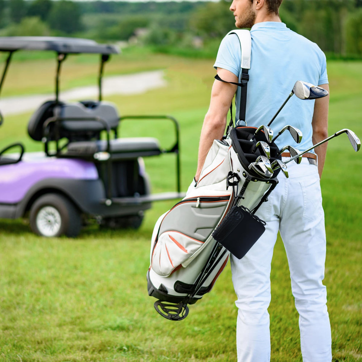 YOLIBON compact design fits in your golf bag for on-course cleaning.
