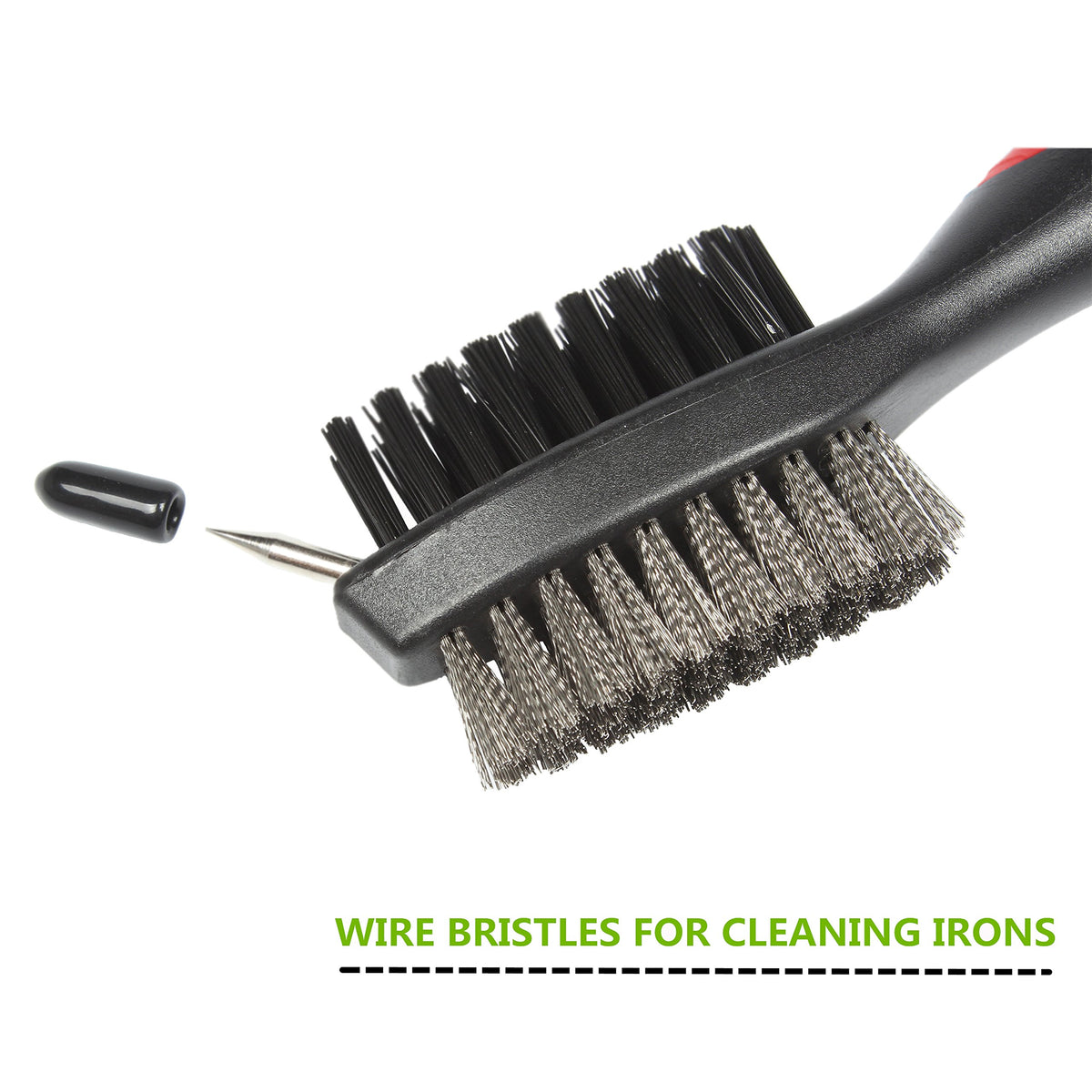 Yoport groove-cleaning spike reaches tight grooves for deep cleaning.