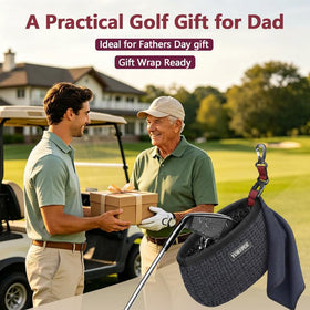 YOREPEK 360° rotating clip attaches bag to bag or belt for easy access during rounds.