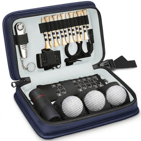 YOREPEK golf accessories kit in brown leather case keeps essentials organized on the course