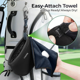 YOREPEK golf bag towel strip attached for quick dry