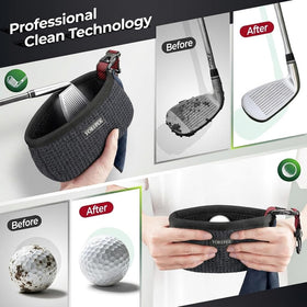YOREPEK golf ball cleaner pocket for quick on-course cleanup and storage.