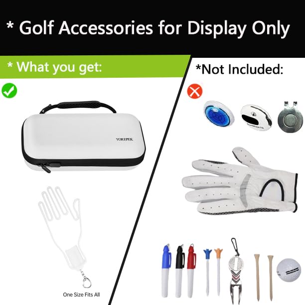Side view of YOREPEK glove holder case fits easily in a golf bag