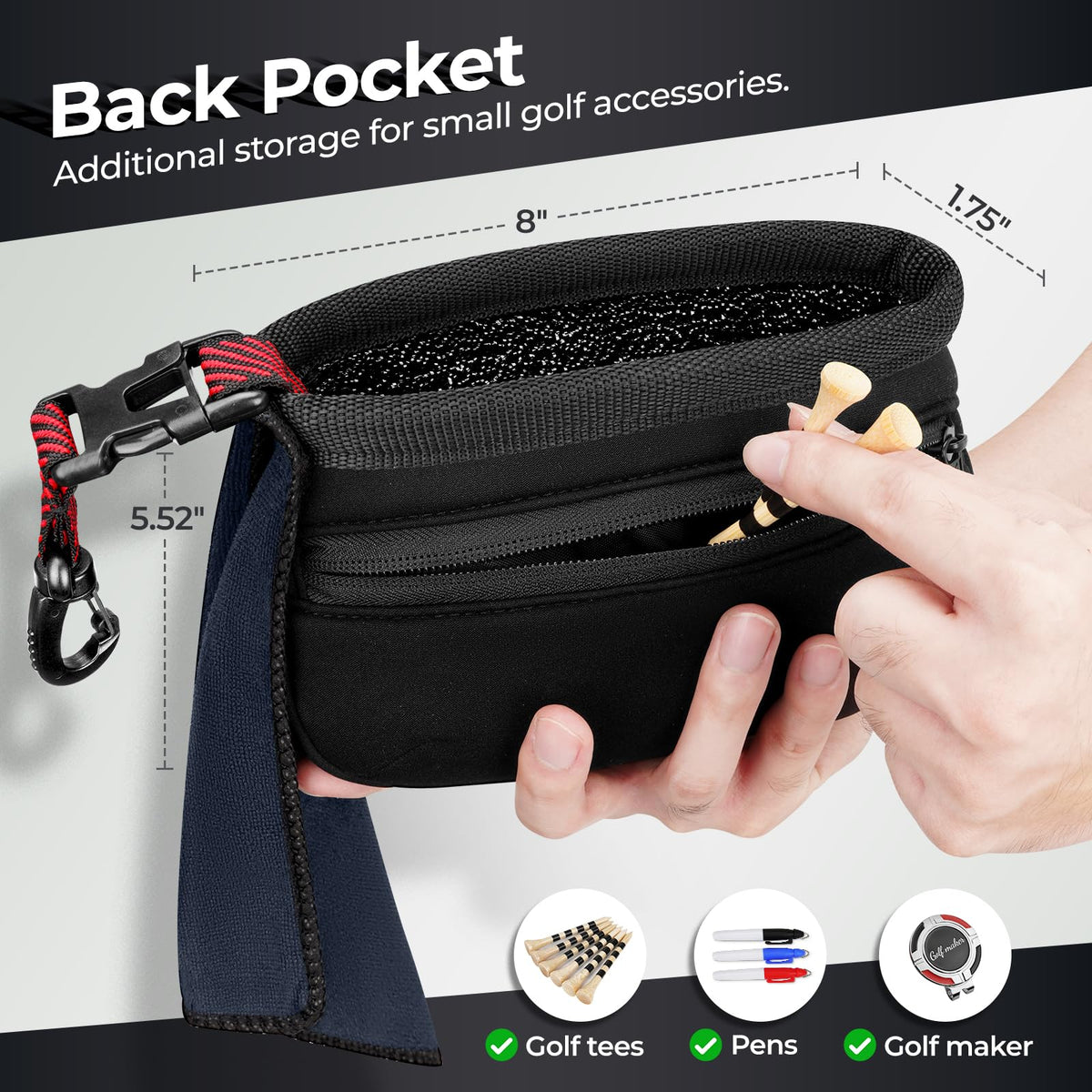 YOREPEK quick-dry towel with fabric fastener for secure drying