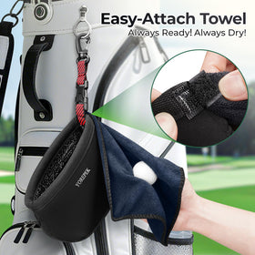 YOREPEK durable multi-layer shell protects clubs and balls
