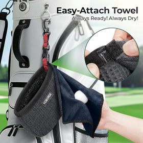 YOREPEK waffle fabric exterior provides durable, premium feel on the course.