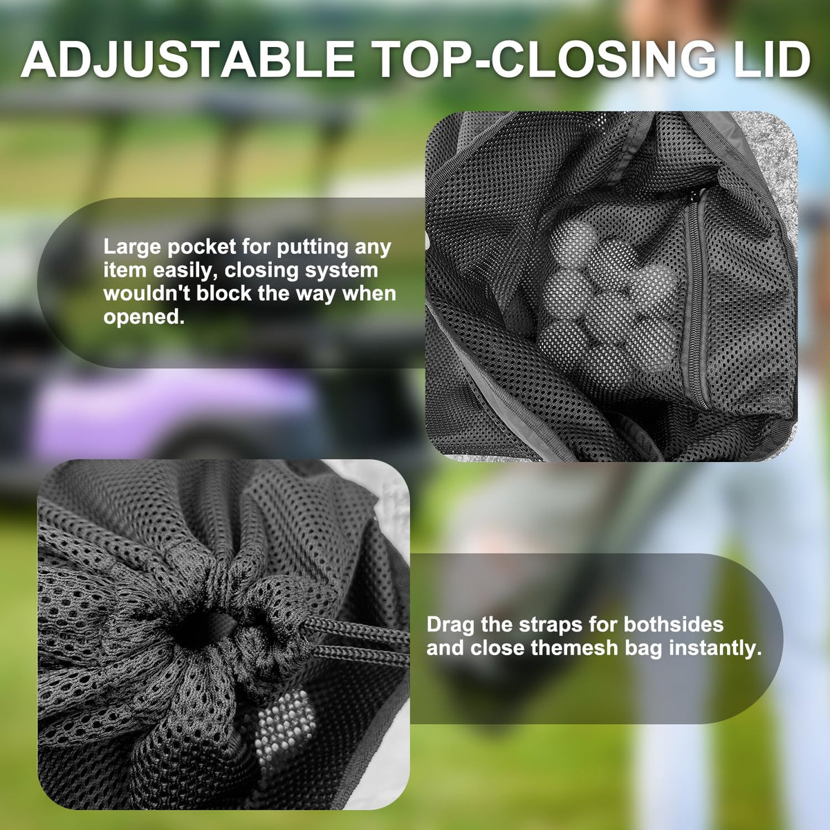 YoSonwChing oxford mesh material blends durability with breathability for course use