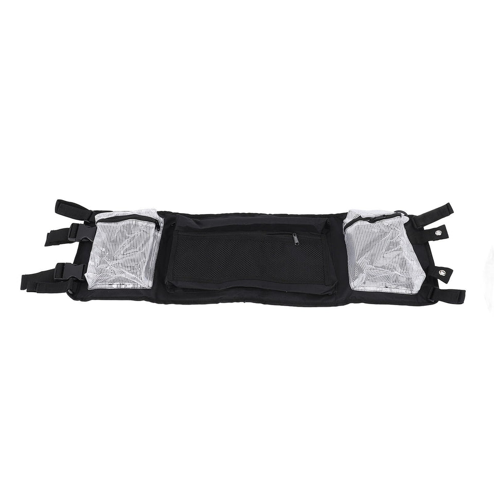 Yosoo Health Gear golf cart overhead storage bag installs without tools for quick setup.