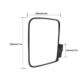 Yosoo Health Gear golf cart mirror showing 180-degree wide view for safer reversing