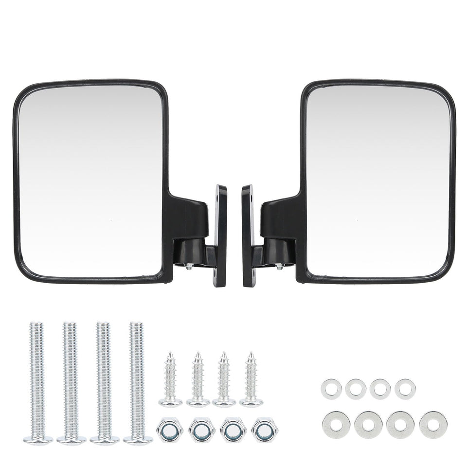 Yosoo Health Gear golf cart side mirror with no-drill mounting for quick rear visibility