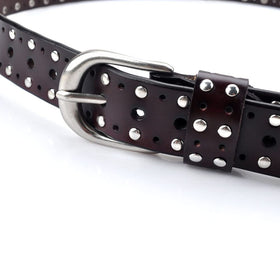 YOU&M Gift-ready belt adds a bold red accent