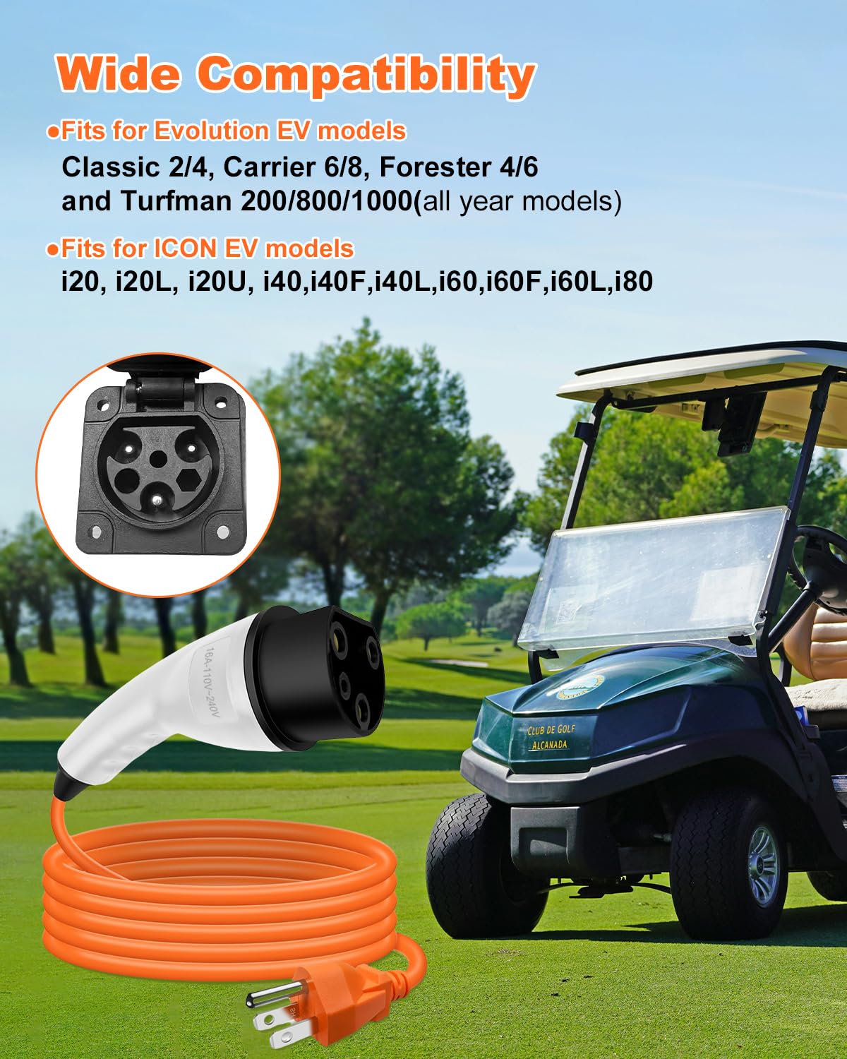yourheey plug-and-play design for ICON golf carts simplifies replacement and setup.