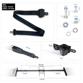 YOUXIFUN black bracket on cart delivers a clean, low-profile fit.