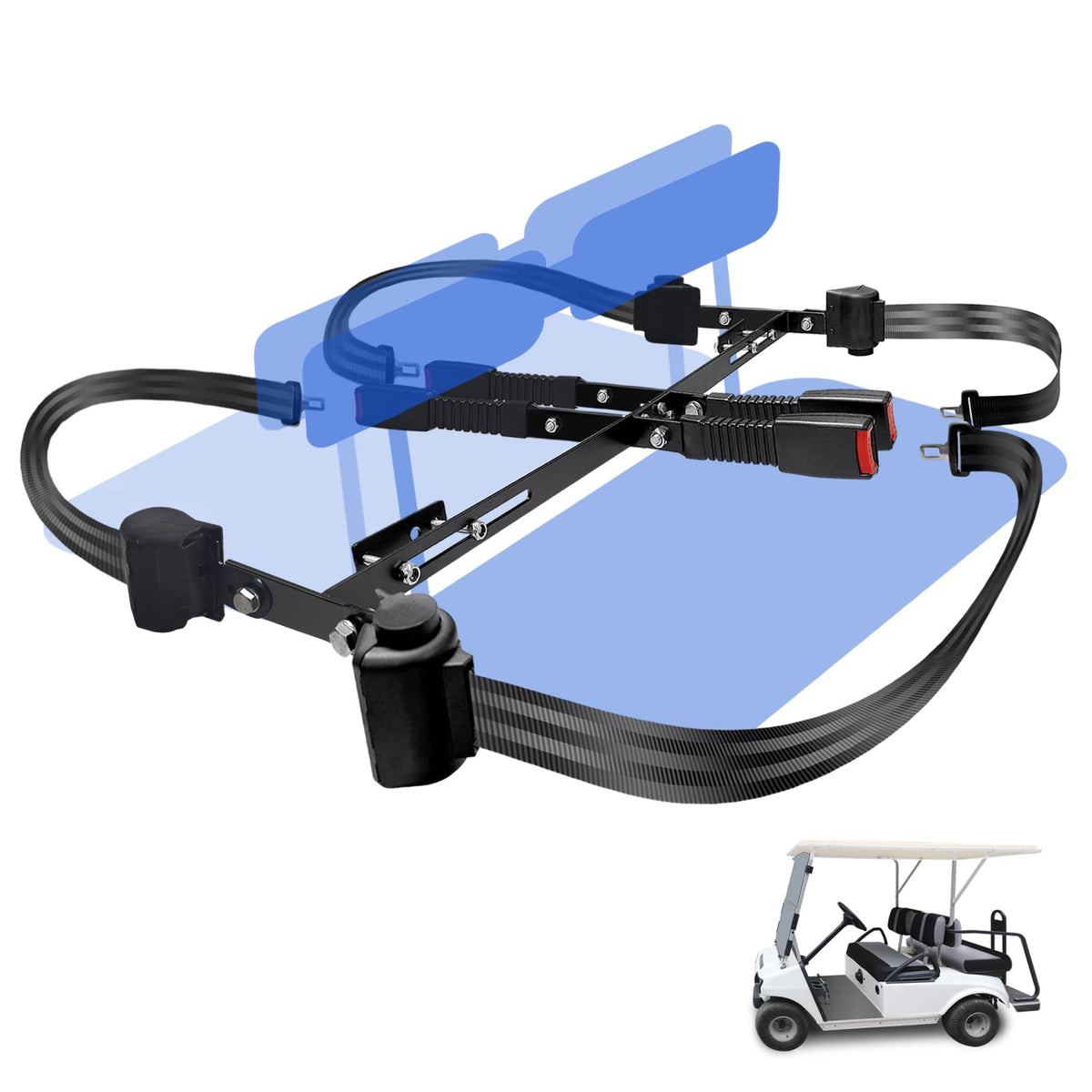 YOUXIFUN universal belt bracket bar for EZGO, Club Car, Yamaha with sturdy mounting.